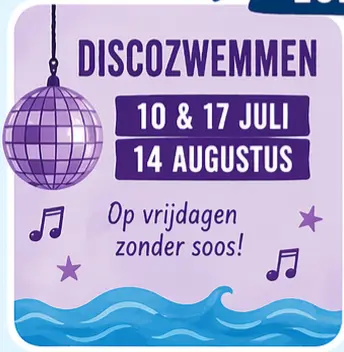 Disco Zwemmen in de vakantie