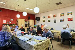 Schilderen in een kleine groep